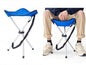 Folding Camping Stool,16.5" Folding Camping Chairs,Portable Tripod Seat,Outdoor Travel Tall Chair for Camping Walking Hunting Hiking Fishing Mountaineering Picnic Beach BBQ Garden Lawn(Blue) - color: Blue