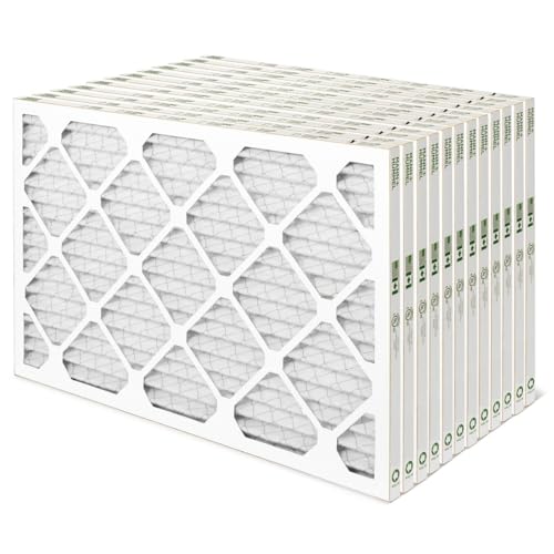 Mann+Hummel 16x25x1 MERV 8 Pleated HVAC AC Furnace Air Filters. Case of 12. (Exact Size: 15.5 x 24.5 x 0.75 Inches) - style: 16 x 25 x 1