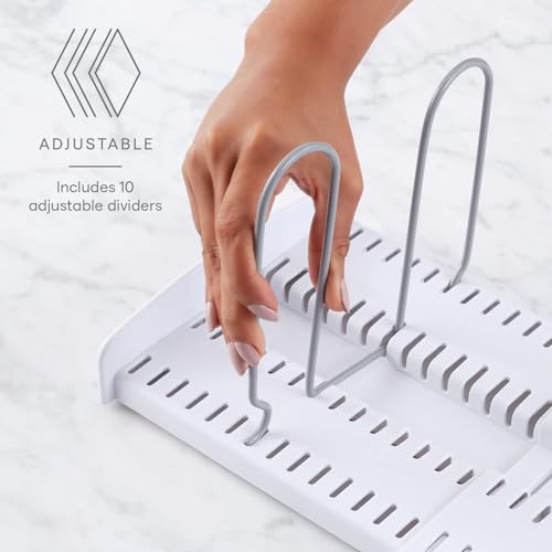 YouCopia StoreMore Expandable Pan and Lid Rack, 12.5"-22" Wide Adjustable Pan Organizer for Kitchen Cabinet Storage, Classic Edition - size: 12.5"-22" Classic