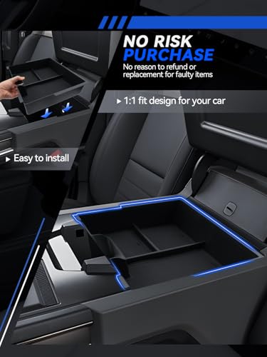 for Model 3 Center Console Organizer Armrest Tray Middle Storage Box Insert Container Durable ABS Plastic Accessories 2024 2025 - size: for 2022-2026 Hummer EV