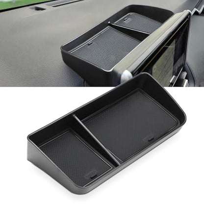 auovo Dashboard Storage Organizer Compatible with Toyota Corolla 2019-2025/Corolla Cross 2022-2025 Accessories Fit 8-in. Media Display Interior Insert Behind Screen
