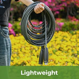 LINEX Lightweight Garden Hose 100 ft Ultra Flexible, Kink-Free for Outdoor Water Hose Non-Expanding, Burst-Resistant, Heavy Duty RV Hose 5/8 inch - size: 100 FT