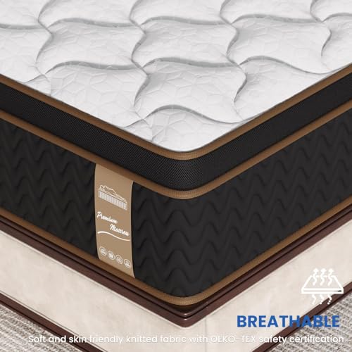 10 Inch Twin Mattress,Twin Size Mattress in a Box, Modern New Memory Foam Hybrid Mattresses, Pillow Top Bed Matress with Breathable Comfortable for Sleep, RV Medium Firm for Lumbar Support - size: Twin 1