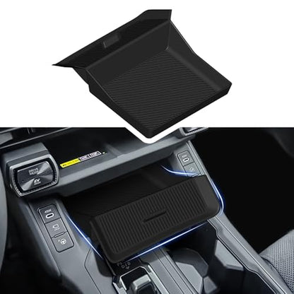 Silicone Drawer Style Central Console Storage Box for Toyota RAV4 2026 XSE SE Limited, Center Console Organizer Tray for RAV4 Interior Accessories - size: RAV4-Center Lower Wireless Tray-26