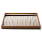 Oirlv Wood 13 Grids Necklace/Bracelet/Pendant Display Tray Jewelry Drawer Organizer Stackable Jewelry Trays (Creamy-white) - color: Creamy-white 13 grid necklace/pendant/bracelet tray