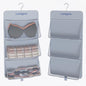 Lumigens Hanging Sock & Underwear Organizer, Hanging Closet Organizer with Pockets, Bra Hanger for Closet Organizer with 360° Rotating Hook, Space Saving Hanging Storage for Wall, Bedroom, RV