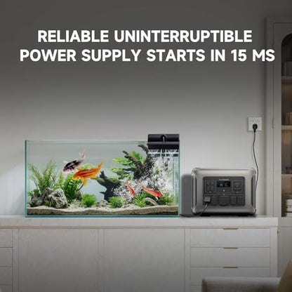 ALLPOWERS R2500 V2 Portable Power Station 1920Wh, 2500W (Peak 5000W) Solar Generator with LiFePO4 Battery, 1-Hour Fast Charging, MPPT 1000W Max,UPS <15ms for Home Backup, RV and Outdoor Camping