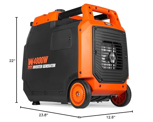 WEN Quiet and Lightweight 4800-Watt RV-Ready Portable Inverter Generator with Fuel Shut Off (56477i) - style: Recoil Start