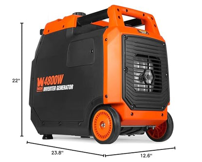 WEN Quiet and Lightweight 4800-Watt RV-Ready Portable Inverter Generator with Fuel Shut Off (56477i) - style: Recoil Start