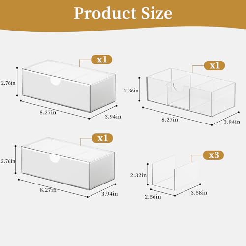 3 Tier Medicine Cabinet Organizer and Storage,Stackable Bathroom Medicine Organizer with Removable Dividers, Plastic Vanity Storage,White - size: 3 Tier White