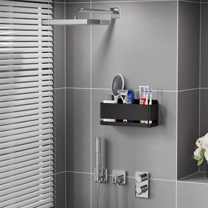 Aluminum Electric Toothbrush Holder - Bathroom Wall Mounted Toothbrush Holder (Black, Three Slot) - size: Three slot