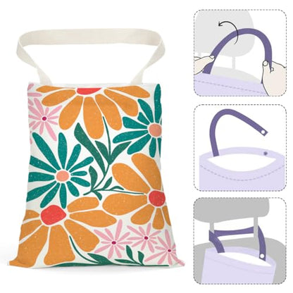 Flower Car Trash Can, Car Trash Bag Hanging, Waterproof Cars Back Seat Hanging Organizer and Storage Trash Bags for Vehicle Travelling Camping - color: Flower01