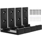 OHIYO Folding Coat Hooks 4pcs Foldable Hook Wall Mounted for Hanging Coat, Jacket, Towel Heavy Duty Wall Hooks Aluminum Alloy Fold up Hooks Headphones Holder Bearing Load 33lb (Black) - color: Black-4 Pack