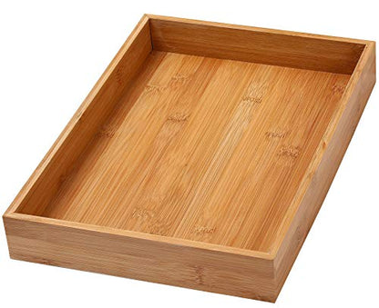 YBM HOME & Kitchen Bamboo Drawer Organizer Box 14" Lx10 Wx2 H #319 - size: 10x14x2 inch ( Pack of 1 )