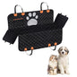 Dog Car Seat Cover For Back Seat, 100% Waterproof Hammock & Back Seat Protector 137*147 cm (54*58 in), Heavy Duty 600D Oxford, Non-Slip, Scratchproof, Easy to Clean, Universal Fit for Cars,
