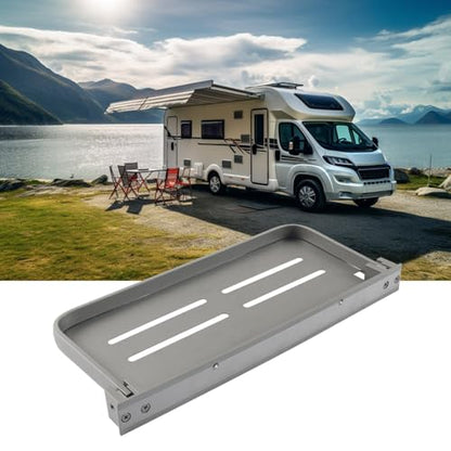 Space Efficient Aluminum Wall Shelf for Motorhomes Organization Foldable Easy Access Enhances Interior Storage Space Saving Storage