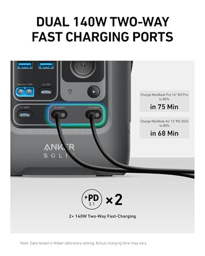 Anker SOLIX C300 DC Power Bank Station and Protective Bag, 288Wh Portable Power Station, LiFePO4 Battery, 300W Solar Generator, for Outdoor, Camping, Traveling, and Emergencies - style: C300 DC + Protective Bag