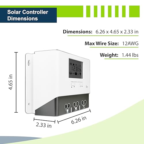 ExpertPower 400W 12V Solar Panel Kit | 400W Mono Rigid Solar Panels, 30A PWM Solar Charge Controller | RV, Trailer, Camper, Marine, Off Grid, Solar Projects - size: 400W + 30A PWM