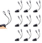 10 Pack Music Stand Lights - Musician Piano Light Clip On, USB & AAA Battery Powered, Eye Care & Portable, LED Book Reading Lamp, 4 Brightness, Ideal for Orchestra, Sheet Music, Guitar (Dual Arm) - size: 10 Pack