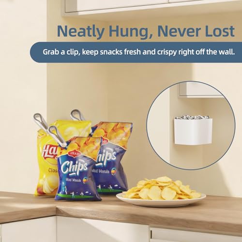 Plastic ClothesPins Heavy Duty Out door 24 Pack with Storage Box, 2.5-Inch Chip Clips with Non-Slip No-Trace Design for Laundry, Drying Clothes,Towels, Crafts, Picture, Food Clips, Home Use and Travel - color: White