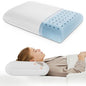 DUMOS Memory Foam Pillows for Sleeping, 1 Pack Bed Pillows for Adults with Washable Cover and Breathable Mesh, Gel Cooling Pillow for Back and Side Sleeper Support, White - size: 1 Pack