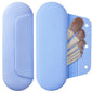 AGIKET Silicone Makeup Brush Holder Travel Cosmetic Bag：Soft Portable Cosmetic Face Brushes Holder with Upgrade Anti-Fall Out Magnetic Closure, Large Travel Makeup Brush Case - Blue - color: Blue, style: Brush Holder