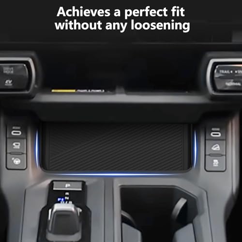 Silicone Liner Mat Compatible with for Toyota RAV4 2026 Anti-Slip Anti-Scratch Center Console Liner Pad Noise Reduction Center Console Liner Pad RAV4 Interior Accessories - size: RAV4-Center Cover-26