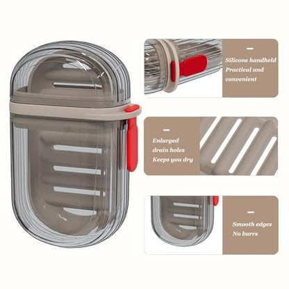 Travel Soap Case, Leakproof Soap Holder with Lid, Portable Bar Soap Holder for Traveling, Ideal for Bar Soap Storage During Travel, Camping, Gym - size: Small