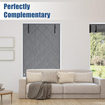 Window Insulation for Summer Heat - 39*63in Black Out Window Cover, window ac insulation,rv window insulation,Soundproof Curtains, Oxford Cloth and Cotton Fiber Filled