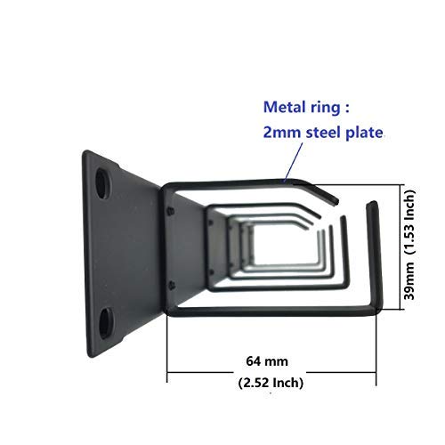 (5 Pack) 1U 5 D-Ring Cable Manager - 19 Inch Horizontal Rack Mount Metal Server Rack Wire Management