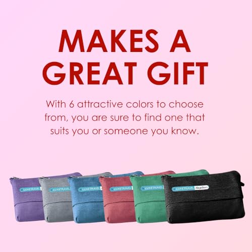 SAGEFINDS Airplane Travel Blanket | Compact Throw Blanket for Camping and Hiking | Converts into a Pillow | Travel Gift | Soft Jersey Knit | Fits in Backpack | Attaches to Luggage | Travel Essential - color: Red