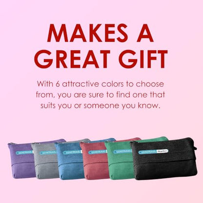 SAGEFINDS Airplane Travel Blanket | Compact Throw Blanket for Camping and Hiking | Converts into a Pillow | Travel Gift | Soft Jersey Knit | Fits in Backpack | Attaches to Luggage | Travel Essential - color: Red