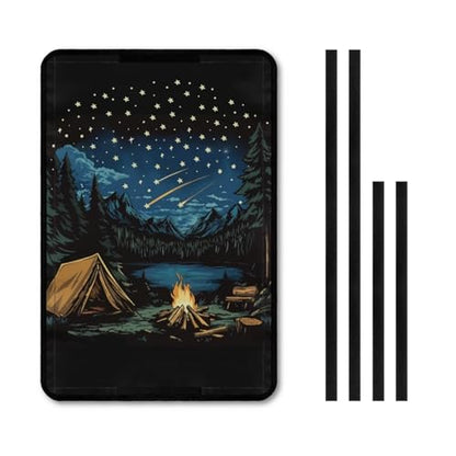 Camper Print RV Trailer Door Window Shade 16x25 Collapsible RV/Camper Door Window Sun/Privacy Shade Thicken RV Blackout Window Cover Fabric Gift for Holiday - color: Camper Print