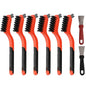 6 Pieces Nylon Brushes Set, Brushes for Cleaning Welding Slag and Rust,Scratch Brush with Mini Head & Hanging Hole for Everyday Cleaning (6, Nylon) - color: Nylon