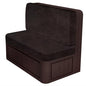 ANARACHON Leather Look RV Dinette Cushion Covers, Stretch Camper Cushion Slipcovers for Travel Trailer Couch RV Booth Seat(1 Backrest Cover & 1 Bench Cover,07 Chocolate) - color: Chocolate Brown, size: 1 Set