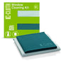 E-Cloth Microfiber Window Cleaning Cloth Kit - Glass Cleaning Cloth for Windows, Mirrors, Cars, Lenses, Eyeglasses, & More, Streak Free Clean, Machine Washable Reusable Towel - Green
