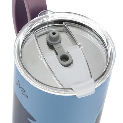 Disney's Stitch 40 Oz Stainless Steel Tumbler With Scultped Ears Handle - color: Disney’s Stitch Blue