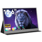 AYY Portable Monitor 15.6inch 1080P FHD, USB-C HDMI Computer Display, HDR IPS Gaming Monitor w/Premium Smart Cover & Screen Protector, Dual Speakers, for Laptop PC MAC Phone PS4 Xbox Switch, Grey - size: 15.6 inch, style: 60Hz/IPS/eyes care