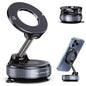 Jikasho Vacuum Magnetic Car Phone Holder for Magsafe, Hands-Free 360° Adjustable Suction Cup Phone Mount for Car/Gym/Mirror/Smooth Surface, Compatible with iPhone & Android (Stellar Gray) - color: Stellar Gray
