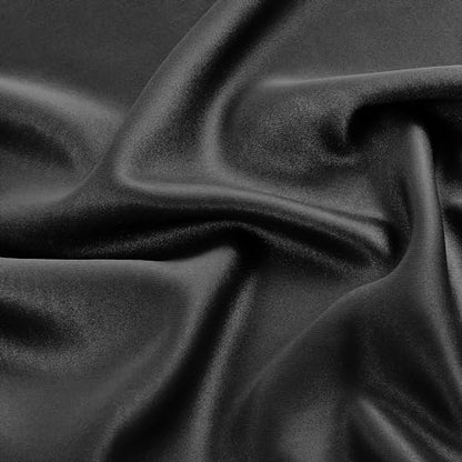 SHINELAND 72 Inch Long Thermal Insulated Blackout Curtains, Back Tab Rod Pocket Black Out Drapes for Summer Heat 2 Panels Set - color: Black, size: 52"W x 72"L (Pack of 2)