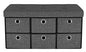 Sorbus Storage Bench Chest with Drawers – Collapsible Folding Bench Ottoman Includes Cover – Perfect for Entryway, Bedroom Bench, Cubby Drawer Footstool, Hope Chest, Faux Linen (Gray)