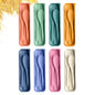 Travel Utensils Set with Case, 8 Sets Camping Utensils Reusable Wheat Straw Utensils Set With Case, Knife Spoon and Fork Set for Lunch Box - color: Multicolor