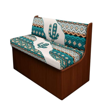 SEANATIVE Cactus Aztec Tribal RV Dinette Cushion Covers Stretch Printed RV Sofa Seat Slipcovers Replacement Non-Slip Camper Cushion Slipcovers Washable RV Dinette Seat Covers - color: Cactus Aztec Tribal