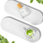 2PCS Water Absorbing Stone Tray, Fast Drying Diatomite Stone Sink Tray, Water Absorbent Diatomite Coasters, Stones Soap Trays for Kitchen Sink, Bathroom Counter Hand Soap Dish & Holders - color: 2pcs 21×10cm White Oval