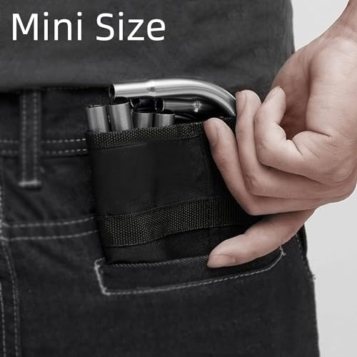 Portable Mini Folding Stool, Small Camping Stool Mortable Stool Can Hold Up to 150 Lbs for Adults - color: Mini-silverblack