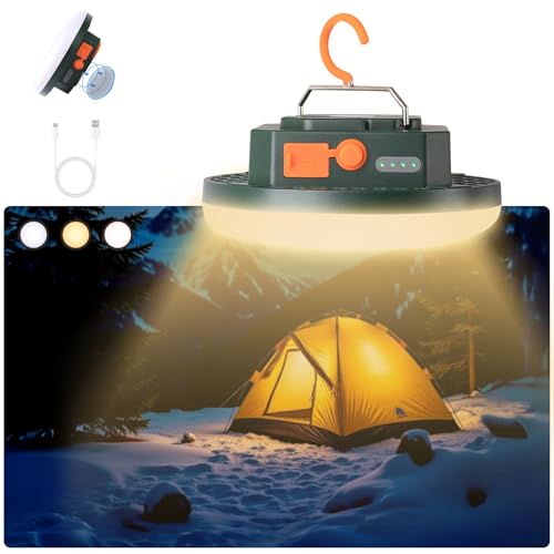 Ultra-Bright 4000LM LED Camping Lantern – USB-C Bidirectional Rechargeable, Stepless Dimming, 3 Color Modes, Magnetic Hook & Flat Base, IPX5 Waterproof, Glamping, Hiking, Power Outages & Backyard - size: 30-Green(Pro)