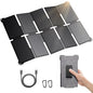 BigBlue Portable 35W Solar Panel Charger with Fast Charging USB-A and PD 25W USB-C for Camping Backpacking, 1.54 lbs, IP68 Waterproof, Folding Solar Phone Charger for iPhone/Android, iPad, Power Bank