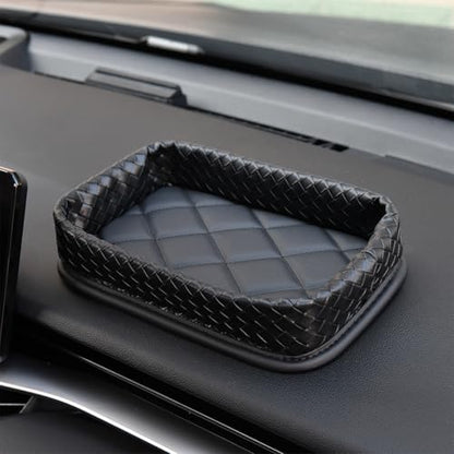 Car Dashboard Storage Box Loose Items Organizer - Suitable For Car, Office, Living Room, Dining Room And Other Scenarios (black a) - color: black a