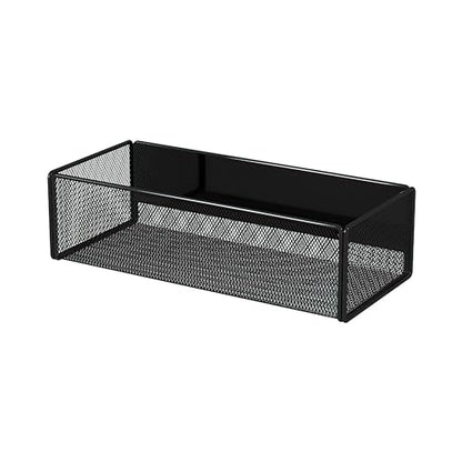 Magnetic Basket Organizer Holder for Fridge Magnetic Storage Bin Box Containers for Refrigerator Whiteboard Classroom (Large, Black) - style: Large, Black