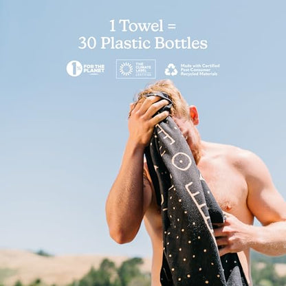 Nomadix Original Towel - Perfect for Beach, Pool, Travel, Camping, Yoga - Made with Recycled Materials - Super Absorbent - Sand Resistant - Mud Cloth - 72.5" x 30" - color: Mud Cloth